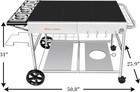 Pizza Oven Table Stand Cart Grill Cart For Ooni Koda karu fyra ninja Woodfire