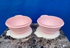 Tupperware Set Of 2 Thatsa Mixing  Bowl 6cup Pink  W white Seal Color New