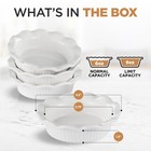 Aunt Shannon s Kitchen White Ceramic Mini Pie Pans - Set Of 4 - 4-pack 