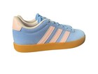 Adidas 3-stripe Low Top Lace-up Athletic Sneakers Blue pink Gum Rubber Sole