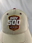 Indy 500 Hat Cap Strap Back Mens One Size Beige Indycar Racing 108th Race 2024