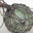 Vtg   Antique Japanese Glass Fishing Float Buoy Ball Large 13 05  Dia  Green