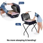 Luggage Racks Metal Foldable Suitcase Stand For Guest Room Bedroom Holds 100lbs