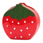 1 Pc Ceramic Strawberry Makeup Holder Makeup Organizer Pen Red Strawberries