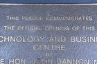 Bronze Plaque Premier John Bannon Sa 1986 - Opening Technology   Business Centre