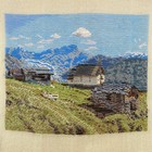 Gobelins Trio Needlepoint Mountain Huts Alps Spindel Thun Canvas   Wool Yarn 442