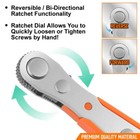 Ratcheting Right Angle Screwdriver Hex Drive 90 Degree Offset   10pcs Bits Set