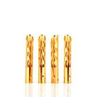 12pcs 24k Gold Plated Copper Bfa 4mm Z-type Banana Plug Speaker Cable Connectors