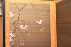 Japanese Vtg 4 Panel Folding Screen Asian Byobu Painted Chinese 73x36 Antique 