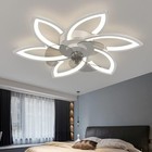 Ceiling Fan With Lights  Flush Mount Led Ceiling Fan With Remote Control