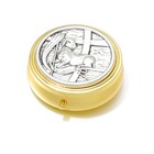Komi Pyx For Communion Host Catholic  Keepsake Catholic Box  Small  Gold