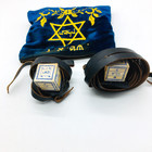 Tefillin Tfilin Tfillen  Blue Velvet Bag Judaica Jewish Prayer