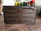 Antique Louis Vuitton Steamer Trunk Damier Pattern Monogram Antique Old Rare