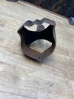 Vintage Large Shield Shaped Leather Die Stamp Punch Cutter Saddlery
