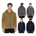 Men Sweatshirt Tops Hoodie With Pockets Fleece Lined Jacket Pullover Zipper