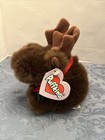 Vintage 1994 Puffkins Moosletoe Moose Plush Limited Edition Christmas Beanbag