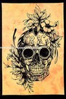 Indian Head Skull Cotton Tapestry Wall Hippie Bohemian Large Wall Hanging Poster
