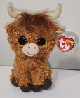 Ty Beanie Boos - Angus The Scottish Highland Cow  uk Exclusive  6  New Mwmts
