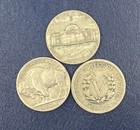  3  Iconic Nickels Liberty  Buffalo And 35  Silver War Nickel