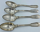 Antique French Silverplate Tablespoons     Sfam 84 Mark Set Of 4