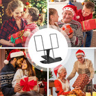 Metal Book Stand For Desk  Adjustable Reading Rest Book Holder  Portable Cookboo