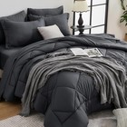 King Comforter Set - 7-piece All Season Bed In A Bag King  Ultra Soft Bedding   