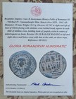 Roman Empire Byzantine Emperor Romanus Iii Jesus Christ Portrait Coin With Coa 