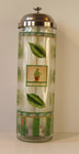 Rare Vintage Glass And Metal Pfaltzgraff Naturewood Drinking Straw Holder