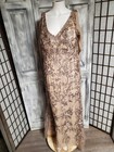 Hy Mother Of Bride Dress L Lace Appliques Chiffon Formal Evening Gown Beige