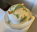 Herend Queen Victoria Covered Butter Dish -rosebud   s On Handle