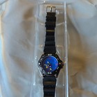 Vintage Disney Store Mickey Mouse Watch Mickey Running Black Taco Shell Band New