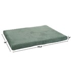 Dog Bed Small Orthopedic Pet Bed Crate Pet Sofa With Removable Cover  Green