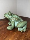 Medium Bull Frog Cast Bronze Statue