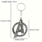 Avengers Keychain Large Silver  a  Metal Logo Marvel Gift Key Chain keyring