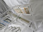 3 Pack  Acrylic  Money Case Currency  Holder Holds 100 Us Notes Free Ship Texas