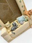 Vintage 1980s 3d Cat Photo Frame Taiwan 3   x4    Photo Windowseat Kittens Mom Yarn