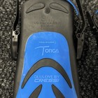 Cressi Blue Tonga Open Heel Snorkeling Fins Adult S m  With Carry Bag New Ob