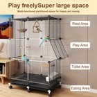 50  Parakeet Bird Cage Parrot Flight Cage Wrought Iron Cockatiel W rolling Stand