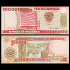 Lot 100 Pcs  Mozambique 100000 Meticai  1993 1994   P-139  Unc