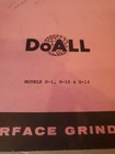 Instruction Manual Doall  Grinder G-1 G-10 G-14  in stock  Usa   ready to ship  