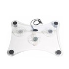 3 Fans Usb Cooler Cooling Pad Stand Base Led Light Radiator For Laptop Notebook