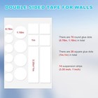 112pcs Double Sided Tape For Walls Glue Mounting Dots Balloon Adhesive Poster   