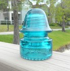 Nice Blue Aqua Cd 134 Hemingray 18 Glass Insulator