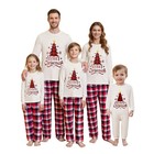 Matching Family Christmas Pajama Sets Long Sleeve Holiday Pjs Adults Kids