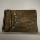Solid Bronze Masonic Belt Buckle 1978 Harry Klitzner Freemasonry Vintage S c