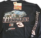 Nascar Dale Earnhardt  3 Mens Xl Black Nascar Long Sleeve Rcr Shirt Nwt