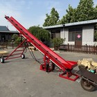 Firewood Conveyor 19 88 Ft 7hp 212cc Gasoline Powered 9 25  W Belt Wood Conveyor