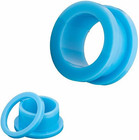 2 Pcs Black Acrylic Double Flared Ear Gauges Ear Plugs Tunnels Body Piercing Jew
