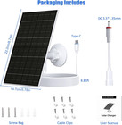 7w Solar Panel For Ring Camera  Solar Charger With Usb-c   3 5mm Ports For Ring