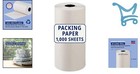 Packing Paper Roll 1440  X 18  White Newsprint For Shipping Packaging Storage